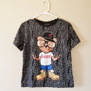 FRESH LAUNDRY | 'SAVAGE' Graphic Tee- Boys L